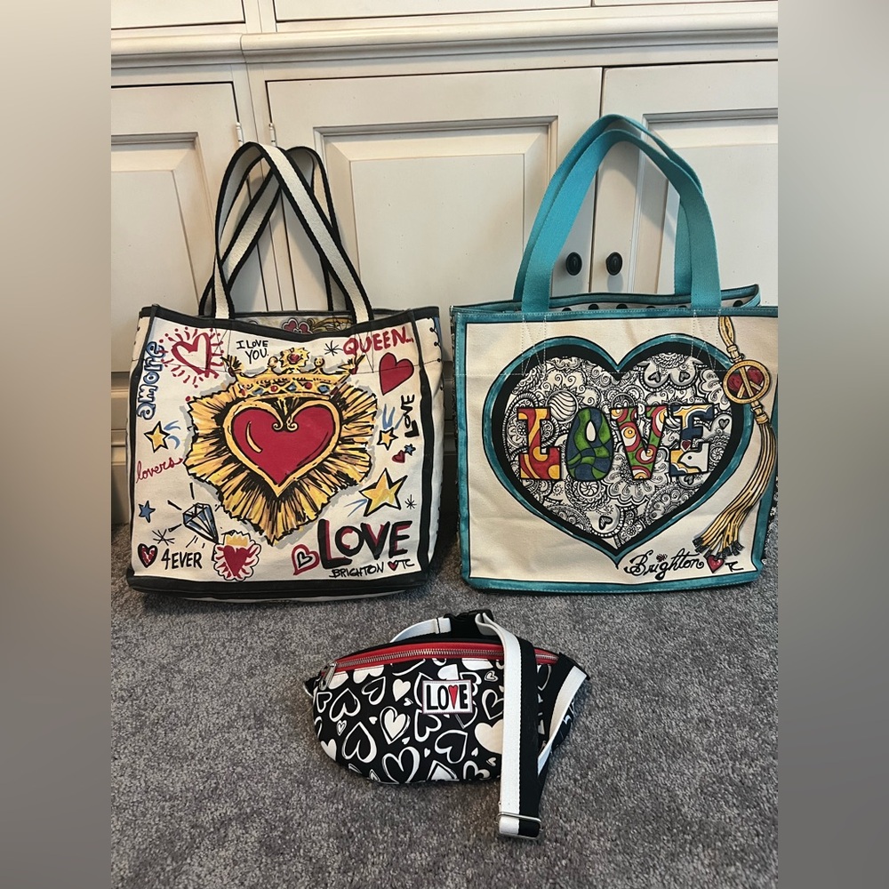 Brighton Bundle of 3 Bags, 2 Totes & Sling Pouch